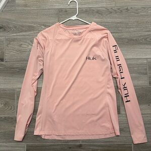 Huk Pink Long Sleeve Shirt